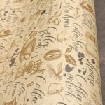 برچسب طرح کافه ضد آب کرم